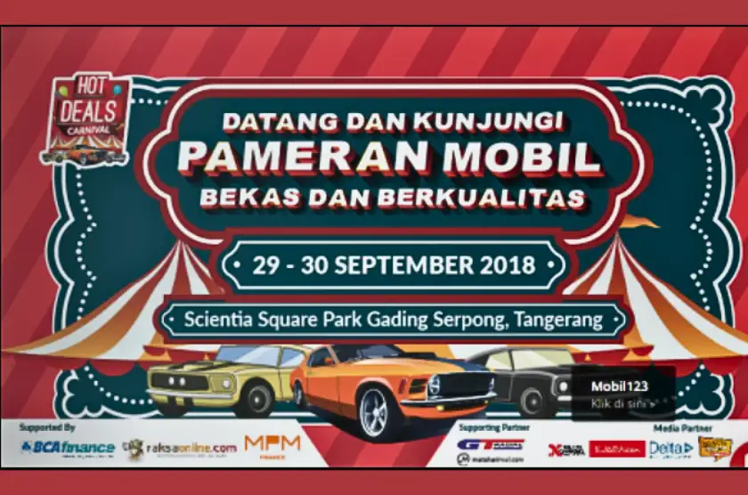 pameran mobil bekas hot deals carnival