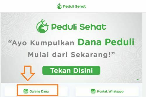 cara galang dana online