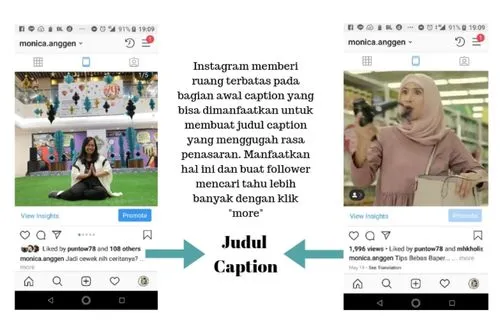 judul caption Instagram